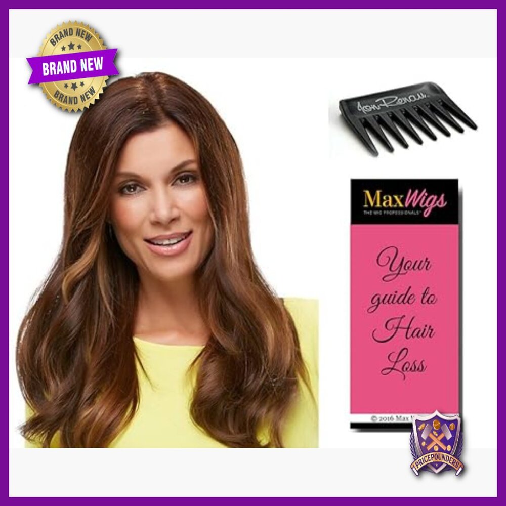 18" Human Hair Topper with Double Monofilament Base, Clip-In Volume Piece